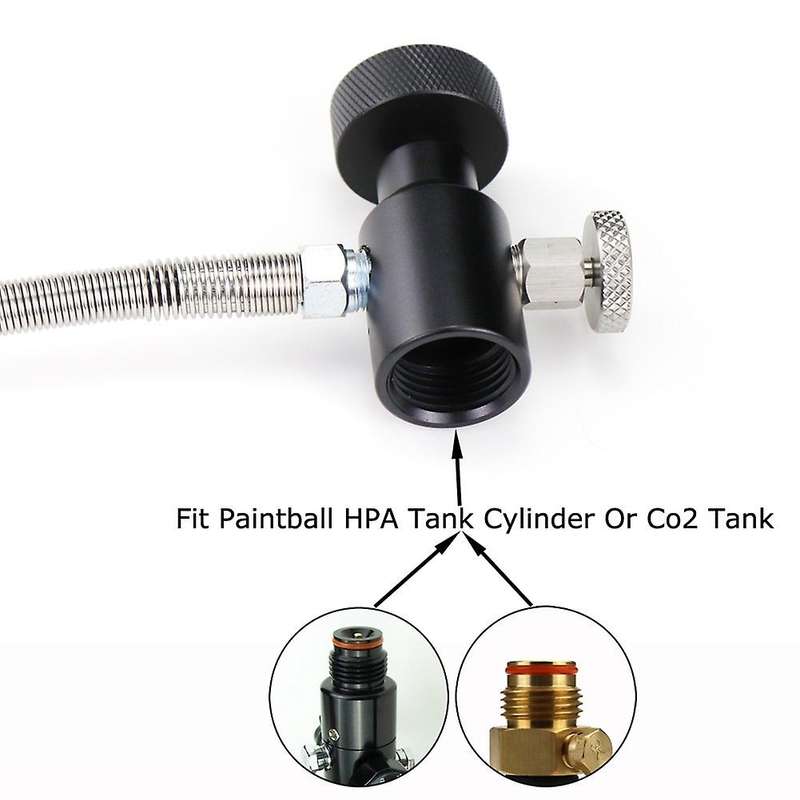 New PCP Fill Station Adapter with 37Inch Hose Line for High Pressure or CO2