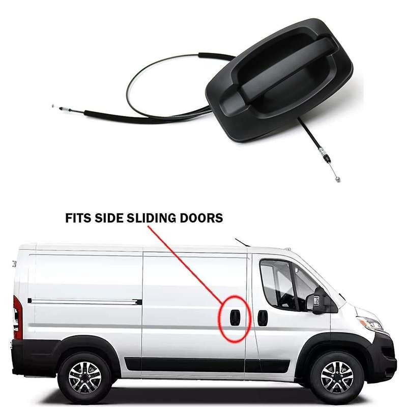 New Side Sliding Door Handle & Cable Assy 5RK14JXWAB for Ram 1500 2500 3500