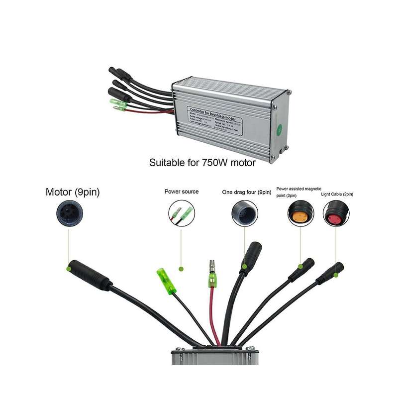 New Sine Wave Controller Kit Electric Bicycle Electric Scooter Kit Lcd4 Display Sine Wave Controller