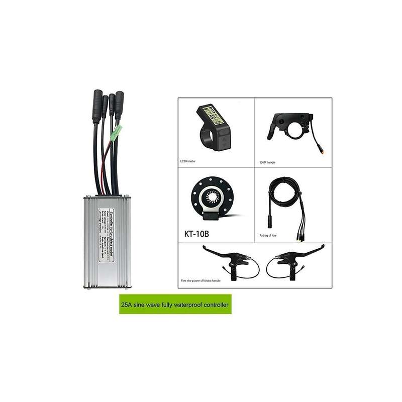 New Sine Wave Controller Kit Electric Bicycle Electric Scooter Kit Lcd4 Display Sine Wave Controller