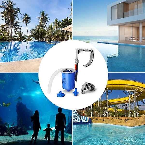 New Summer Wall Mount Swimming Pool Surface Skimmer with Filter Pump for Cleaning Pool Ground Automa