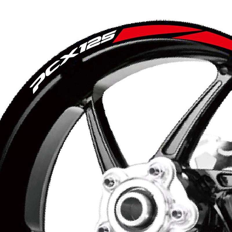 New Tire Modification Motorcycle Rim Stickers Reflective Stickers for Pcx 125 Pcx125 2018 2019 Red