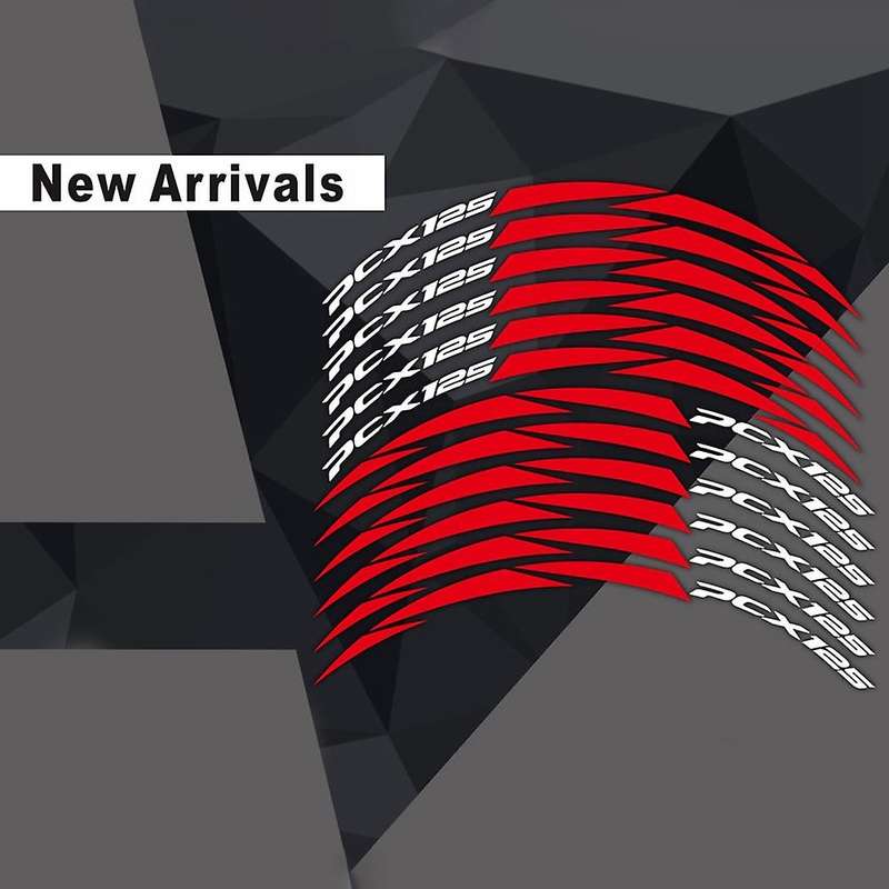 New Tire Modification Motorcycle Rim Stickers Reflective Stickers for Pcx 125 Pcx125 2018 2019 Red