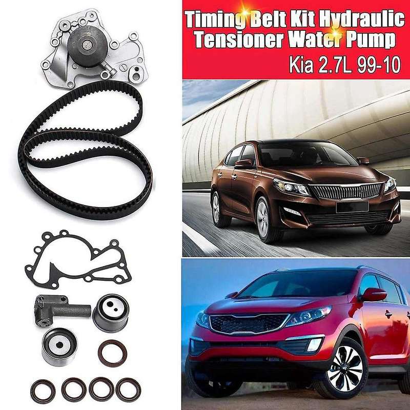 NEW Timing Belt Kit Hydraulic Tensioner Water Pump for for 2.7L 99-10
