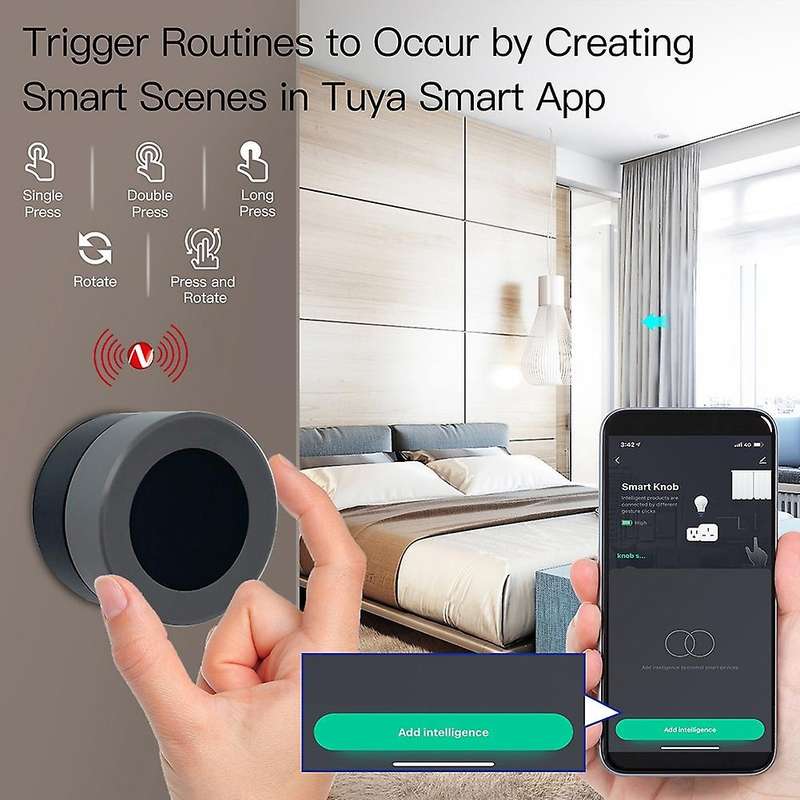 New Tuya ZigBee Smart Knob Switch Wireless Scene Switch Button Controller Automation Scenario Smart