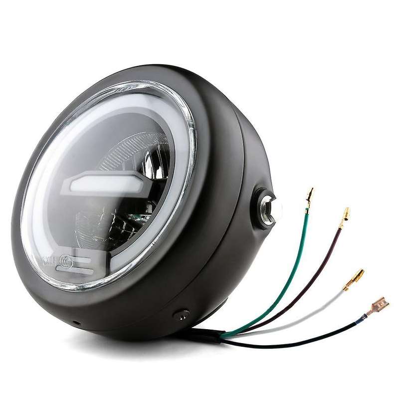 New Universal 6.5 inch 12V Motorcycle Round Headlight Head Light Lamp for Cafe