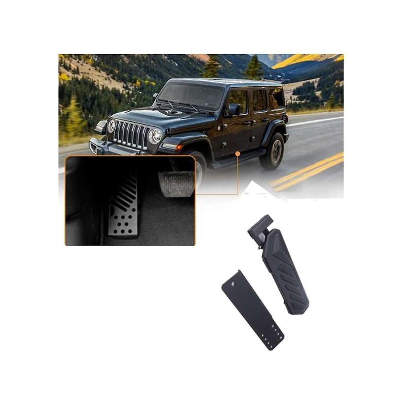 New Upgraded Car Brake Pedal Left Side 4xe Footrest Kick Panel for Jl Wrangler Jt 2018-2023