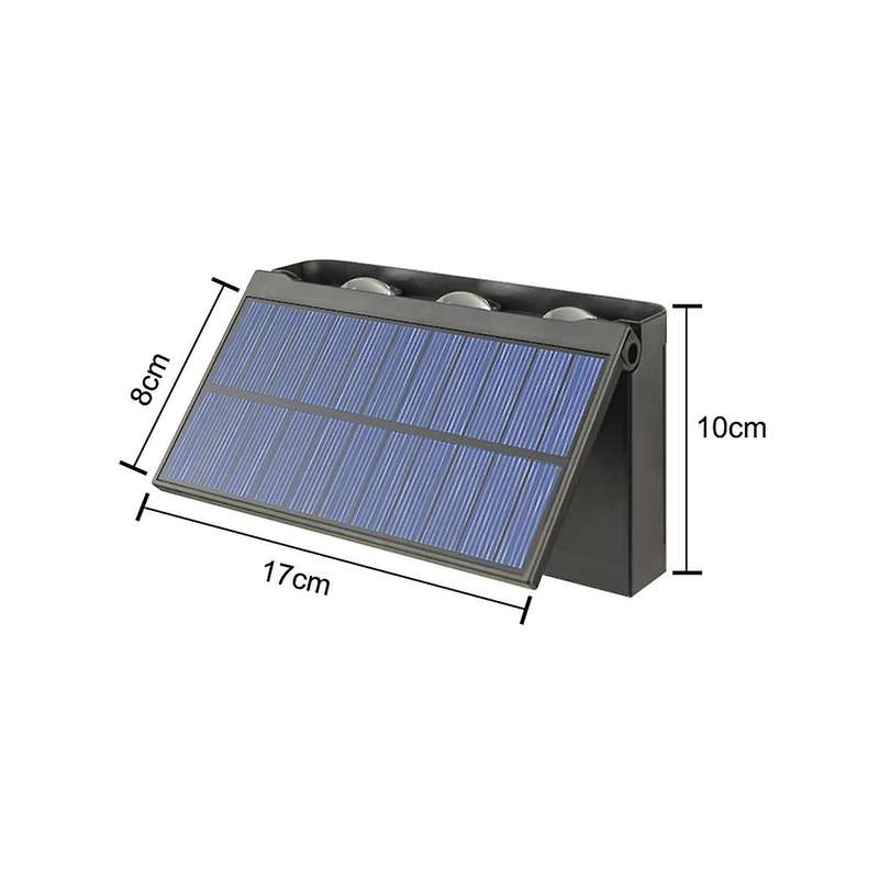 New Upgrade Led Outdoor Wall Solar Lights Waterproof Garden Lighting for Villa Patio Stair Corridor