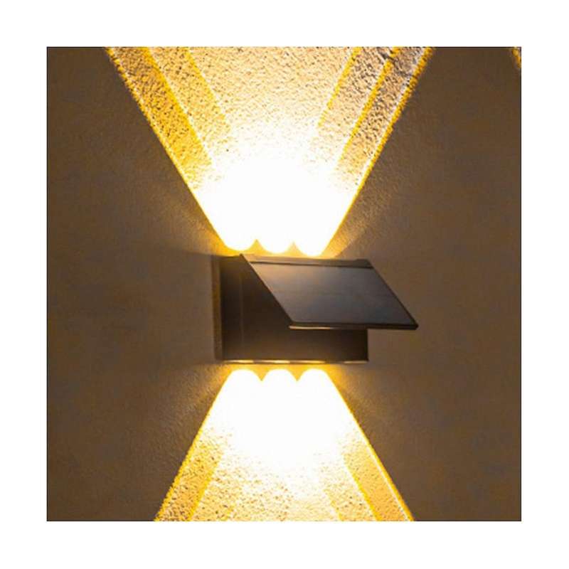 New Upgrade Led Outdoor Wall Solar Lights Waterproof Garden Lighting for Villa Patio Stair Corridor