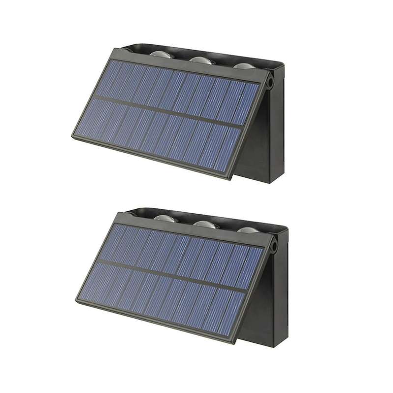 New Upgrade Led Outdoor Wall Solar Lights Waterproof Garden Lighting for Villa Patio Stair Corridor