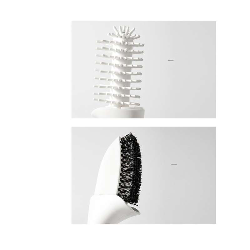 New Wall Mounted Toilet Brush No Need to Punch High Silicone Material Toilet Cleaning Tool Wash Blu