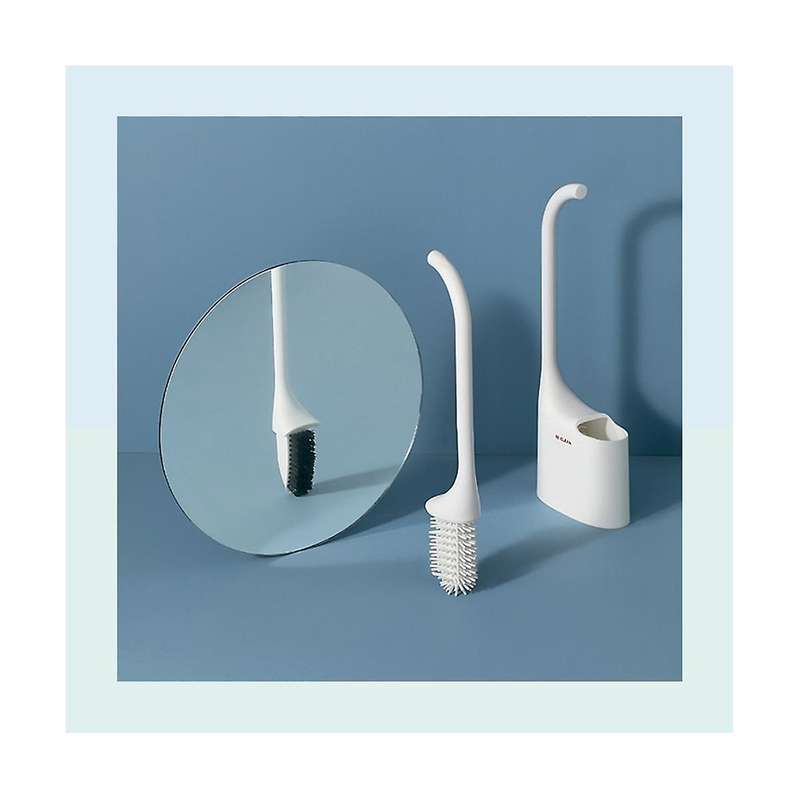 New Wall Mounted Toilet Brush No Need to Punch High Silicone Material Toilet Cleaning Tool Wash Blu