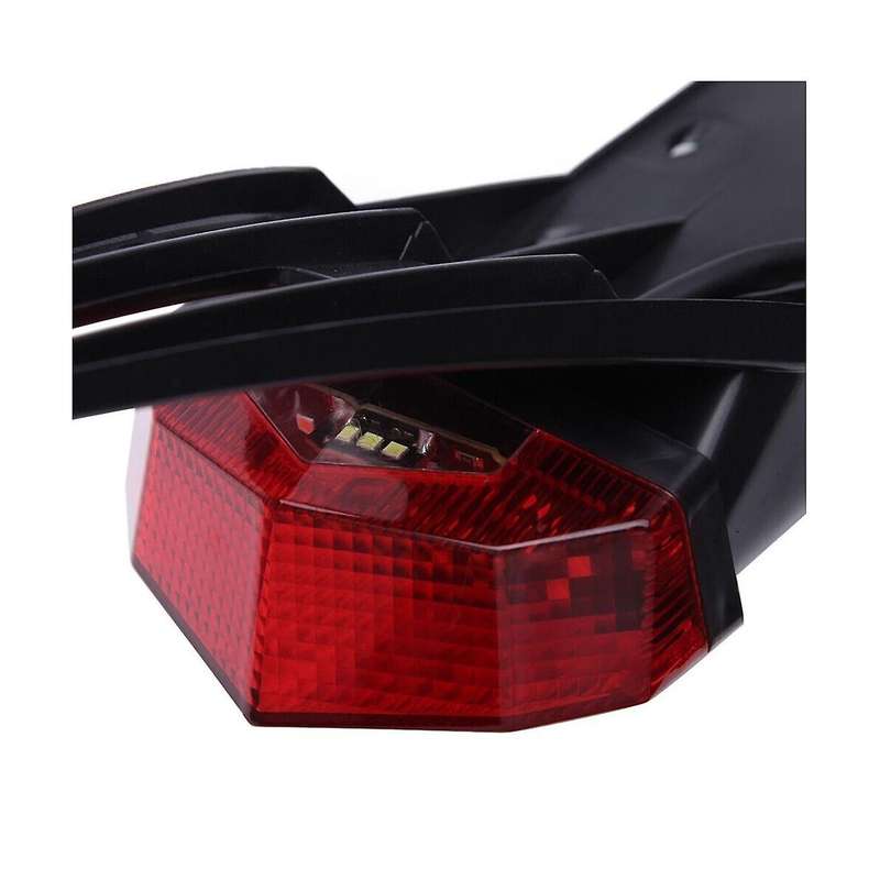 New Wd 12vled Rear Tail Light for Motorbikes Off-road Retrofit Licence Plate Light with Red
