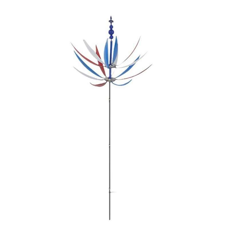 New Windmill Spinner Metal Windmill Spinner Rotating Outdoor Windmill Decoration Double Windmill Rot