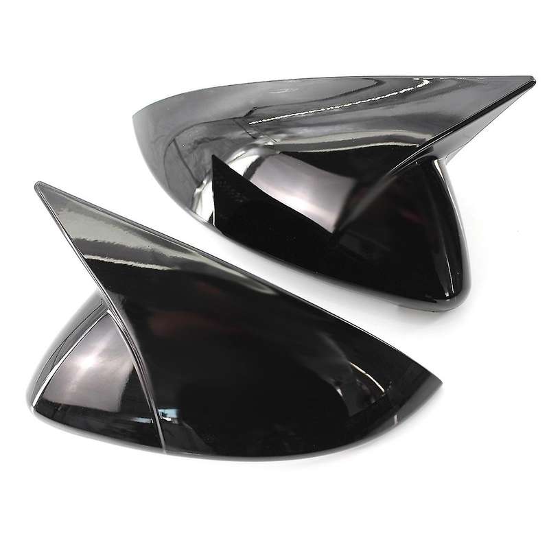 New-1 Pair Bright Black Car Rear View Mirror Cover Cap Fit for Golf MK7 2014-2019 Side Mirror Cover