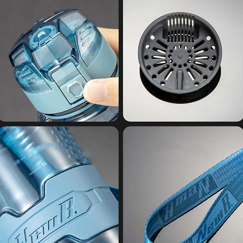NEWB. 1000ML Portable Large-Capacity Anti-Fall High-Temperature Resistant Fitness Sports Bottle Spor