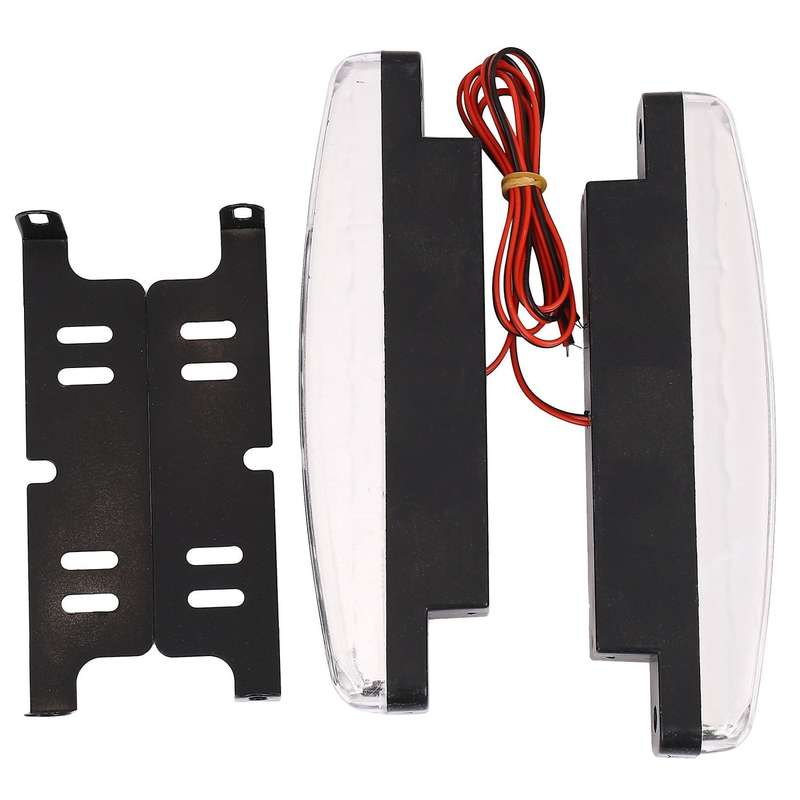 Newest 2pcs High Super White 8 LED Daytime Running Lights 12V DC Headlight Universal parking Lamp 1