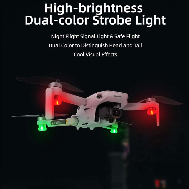 Night Flying Signal Lamp Navigation Light LED Flash Lights for Air2 Mini 2/ 2 for Drone Accessor