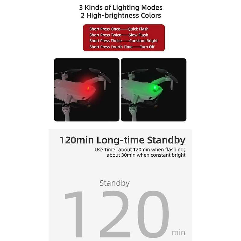 Night Flying Signal Lamp Navigation Light LED Flash Lights for Air2 Mini 2/ 2 for Drone Accessor