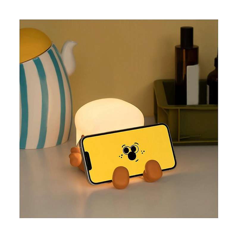 Night Light Toast Boy Led Night Lamp with Rechargeable, Portable Bedroom Bedside Bed Lamp Birthday G