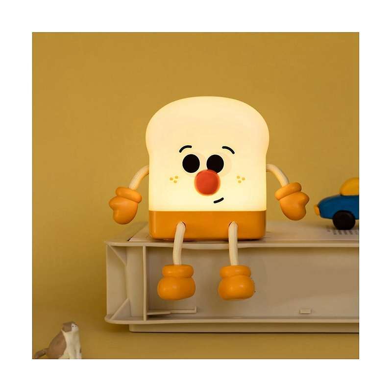 Night Light Toast Boy Led Night Lamp with Rechargeable, Portable Bedroom Bedside Bed Lamp Birthday G