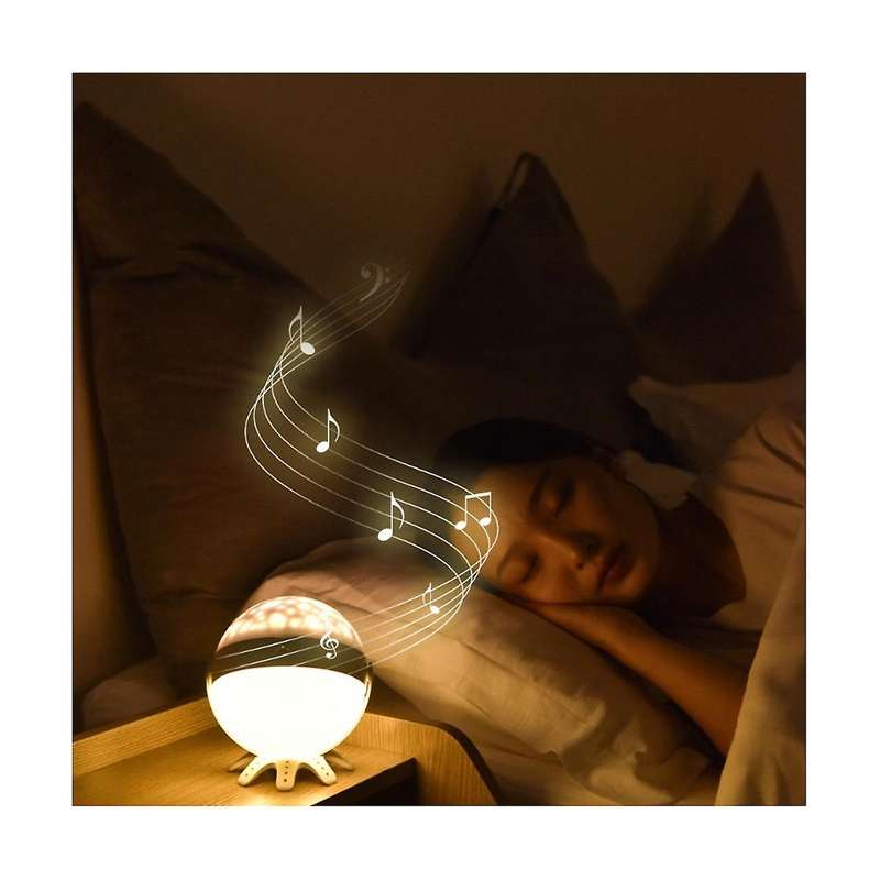 Night Lamp Projector Starry Bedroom Decor Bluetooth Rotating Music Children's Night Light Children's