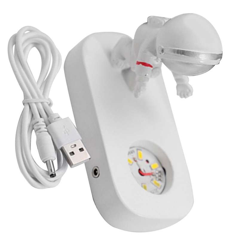 Night Light,Astronaut'S Starry Walk Crystal Ball Night Light,USB Link,Holiday and Anniversary Gifts,