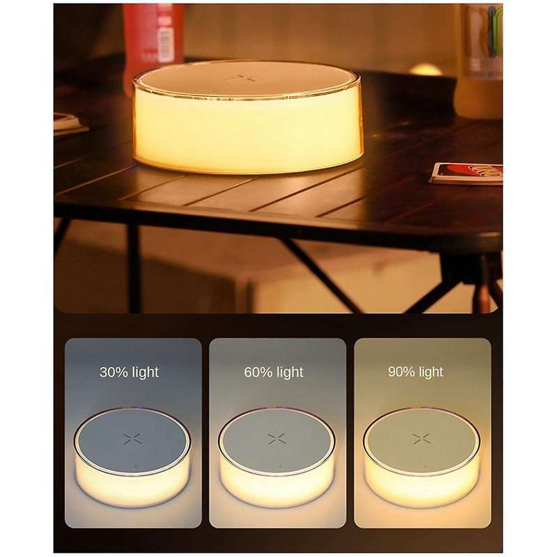 Night Light Atmosphere Light Multifunctional Mobile Wireless Charging Home Decor Lights White