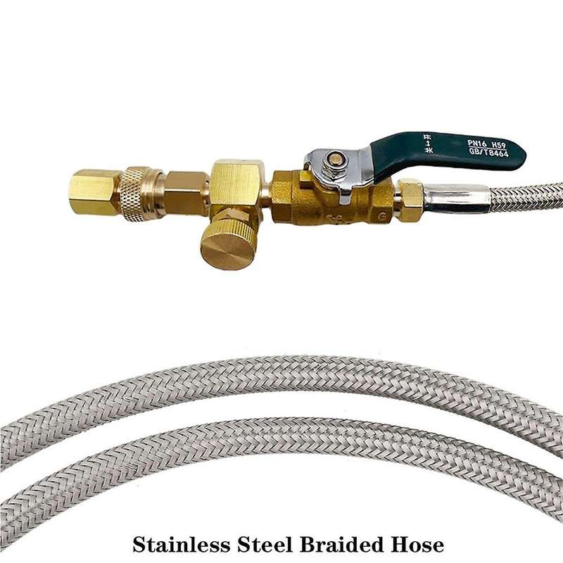 Nitrogen Bottle Filling Connector M11X1 Threaded Quick Connection Adapter G5/8 Steel Pipe Inflatable