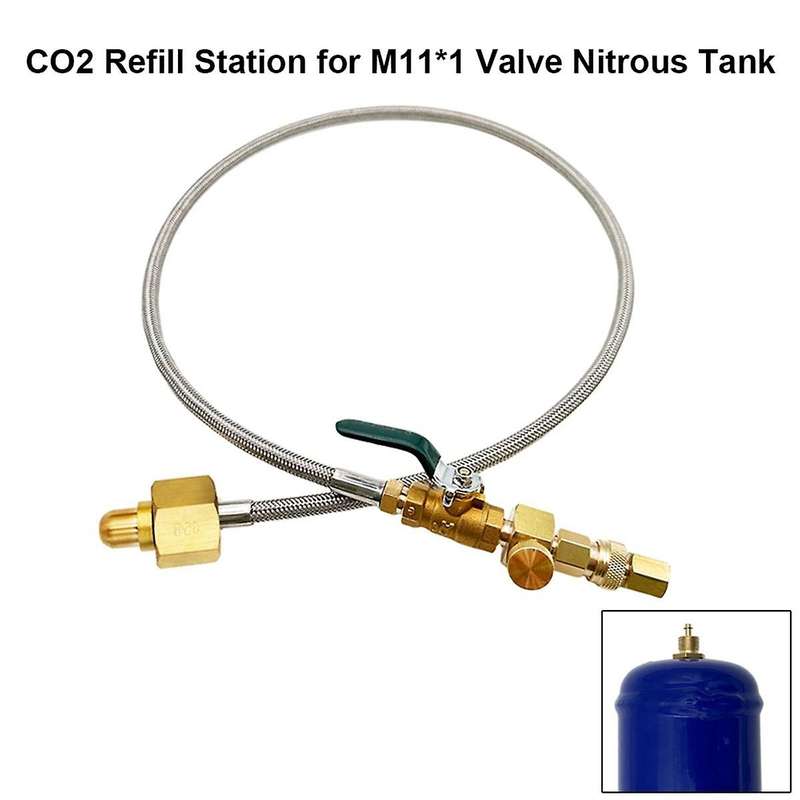Nitrogen Bottle Filling Connector M11X1 Threaded Quick Connection Adapter G5/8 Steel Pipe Inflatable