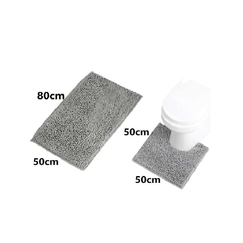 No- Bathroom Rugs Soft Bath Mats Plush Microfiber Absorbent Water for Tub Shower Machine Washable
