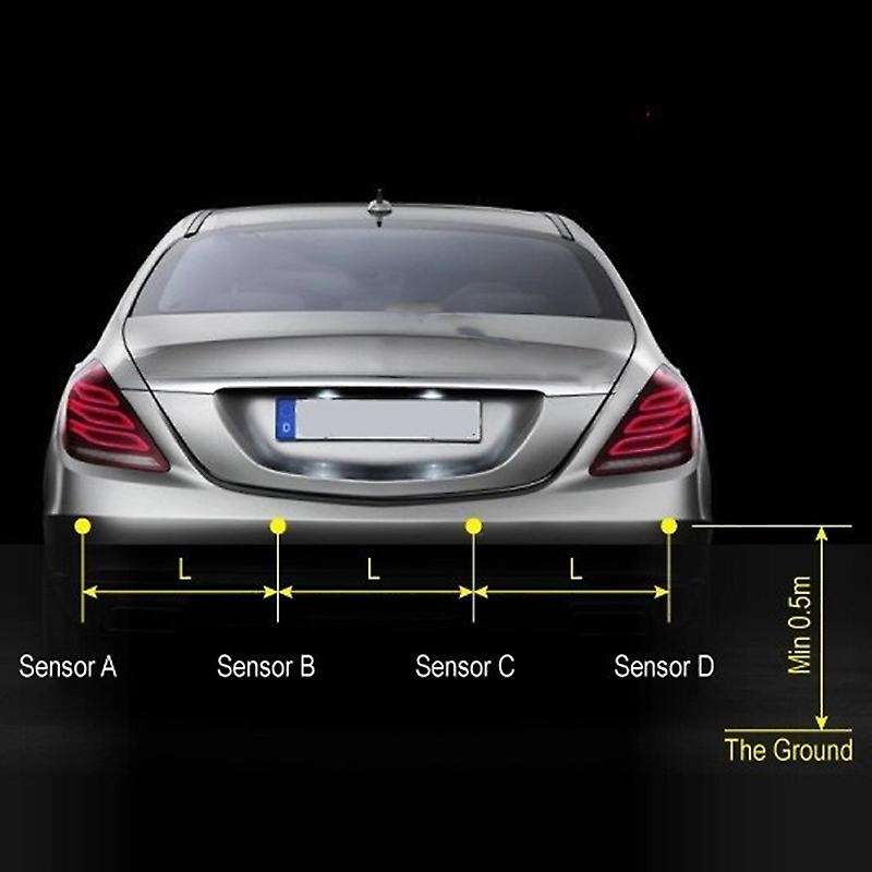 No Display Smartour Parking Location Car Auto Parktronic with 4 Sensor Reverse Ultrasonic Fit All Ca