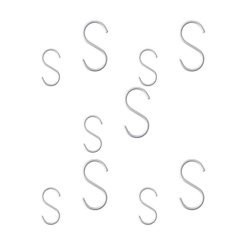 No Trace Hook S-type Hook Free Punching Metal Hook Durable S-type Hook Stainless Steel Hook 5 Big 5