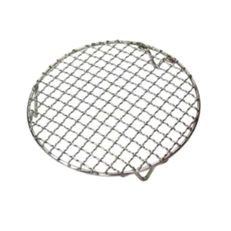Non Stick Bbq Mesh with Legs Round Barbecue Mesh Cooking Tools Stainless Steel Baking Net Grilling M