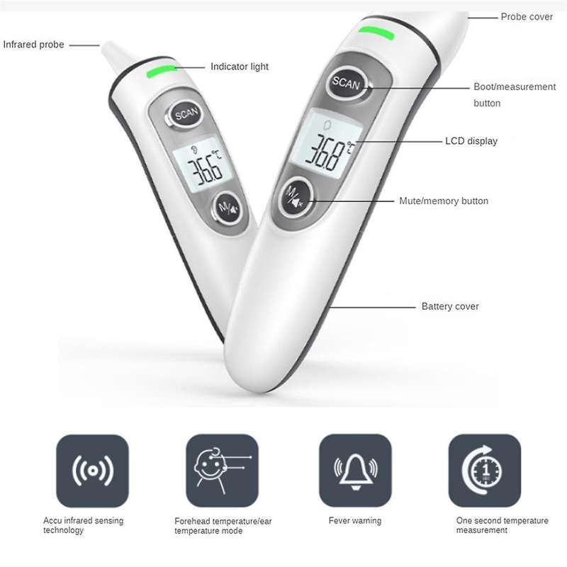 Non-Contact Thermometer for Adults Children, Digital Baby Thermometer Handheld Non-Contact Thermomet