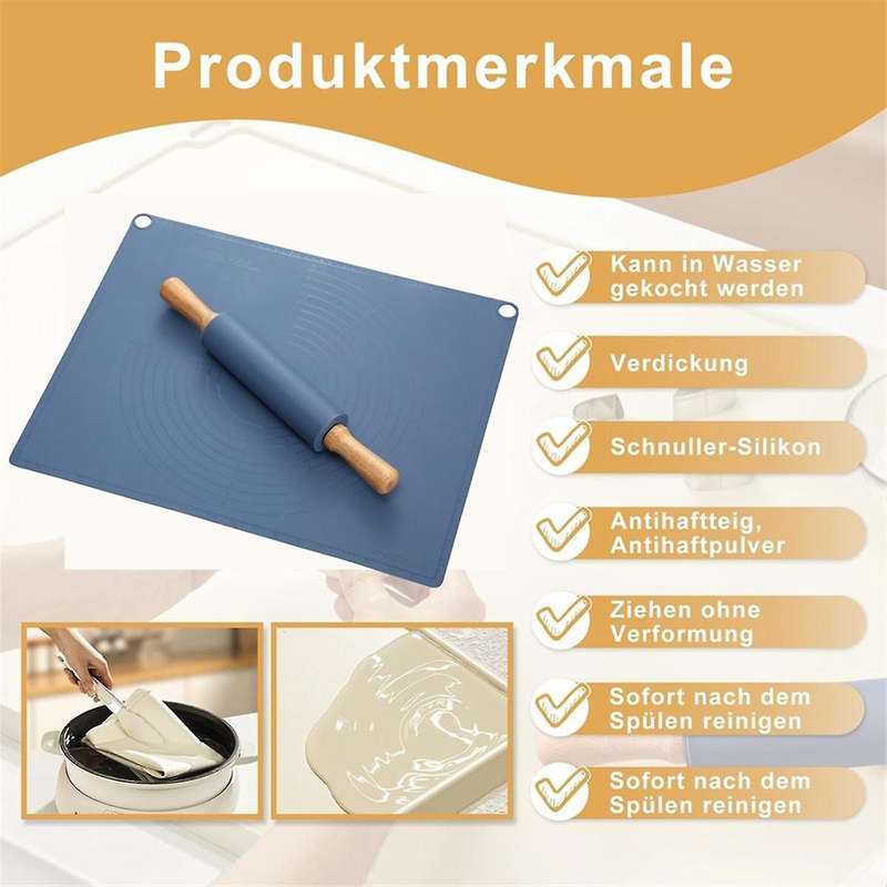Non- Baking Mat, Silicone Baking Mat, 50 X 40 Cm, Baking Accessories, Non-stick Silicone Baking Mat
