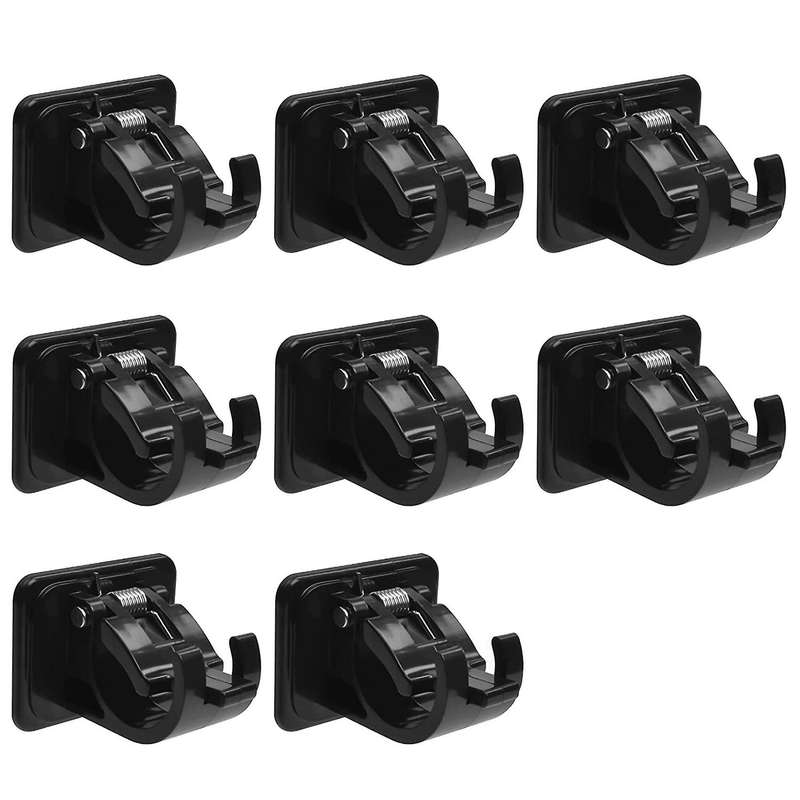 Non-Drilled Curtain Rod Holders Sticky Curtain Rod Holders Nailless Curtain Hooks Suitable for Walls