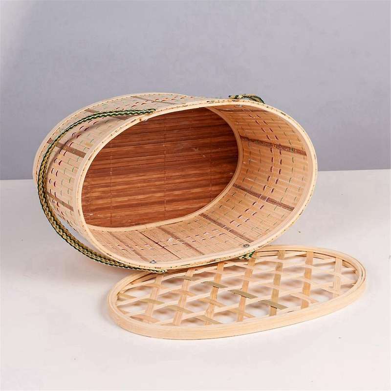 Non-Foldable Storage Basket Eggs and Other Bamboo Woven Basket