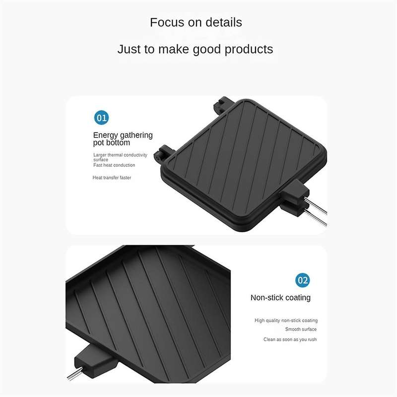 Non-stick Coating Sandwich Mold Frying Pan Toast Breakfast Machine for Pancake Maker Bread Toast Kit