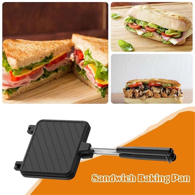 Non-stick Coating Sandwich Mold Frying Pan Toast Breakfast Machine for Pancake Maker Bread Toast Kit