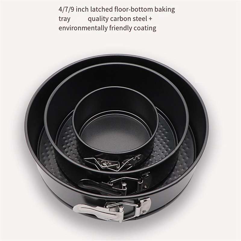 Non-Stick Metal Baking Mold, Kitchen Accessories, Round Cake Panbaking Pan with Removable Bottom Car