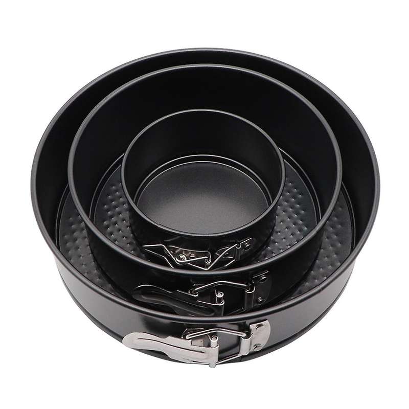 Non-Stick Metal Baking Mold, Kitchen Accessories, Round Cake Panbaking Pan with Removable Bottom Car
