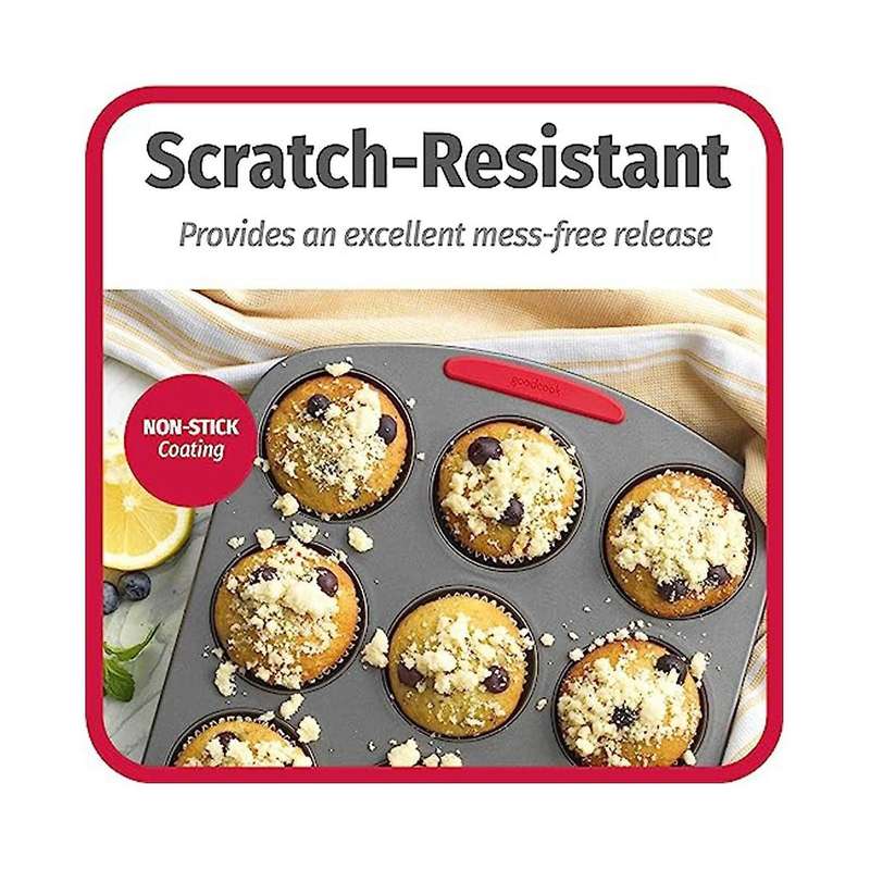 Non-stick Steel Cupcake and Muffin Pan Home Oven High Temperature Non-stick Silicone Handle Carbon