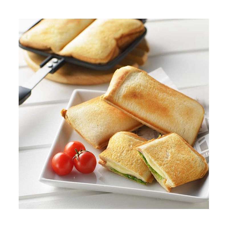 Non-stick Sandwich Maker Iron Bread Toast Breakfast Machine Pancake Baking Barbecue Oven Mold Grill
