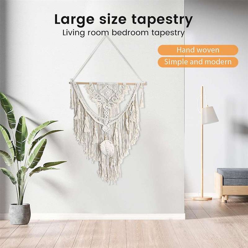 Nordic Bohemian Macrame Wall Hanging Tapestry Hand-wovening Home Wall Decor Tapestry