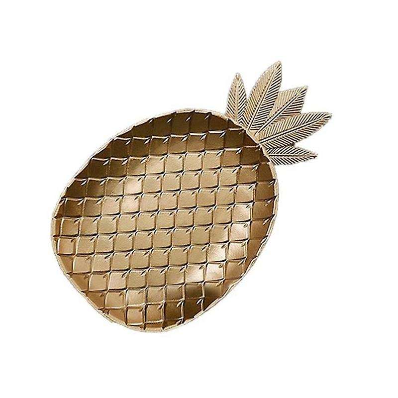 Nordic Decorative Tray Gold Pineapple Shape Serving Tray Jewelry Pallet Fruit Dish Table Organizer