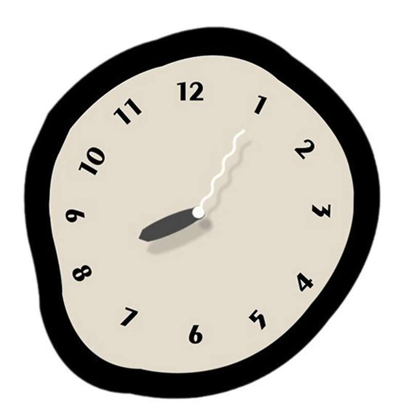 Nordic Minimalist Silent Wall Clock Simple Living Room Decoration Restaurant Wall Clock Art Personal