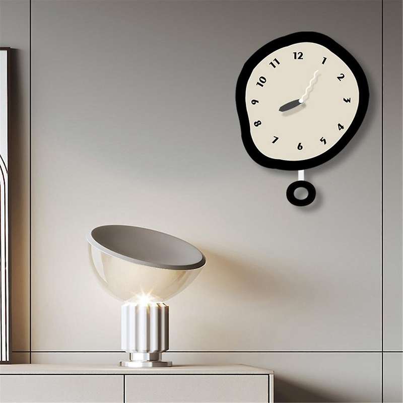 Nordic Minimalist Silent Wall Clock Simple Living Room Decoration Restaurant Wall Clock Art Personal
