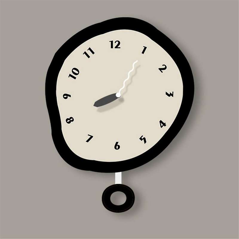 Nordic Minimalist Silent Wall Clock Simple Living Room Decoration Restaurant Wall Clock Art Personal