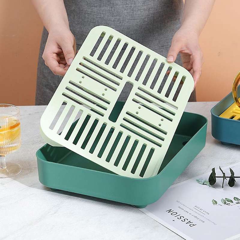 Nordic Shape Drain Basket Storage Rack Tea Dessert Tray Home Storage Shelf Kitchen Tool for Fruit V